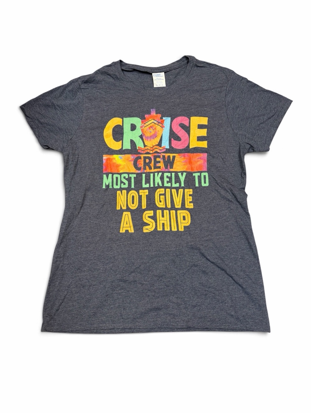 Charcoal 'Cruise Crew' Graphic Tee - Yellow & Multi